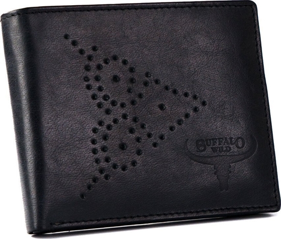 Picture of Buffalo Wild Skórzany portfel mski ze zdobionym frontem  Buffalo Wild NoSize
