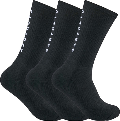 Attēls no Carhartt Skarpety Carhartt Force Midweight Logo Crew Black