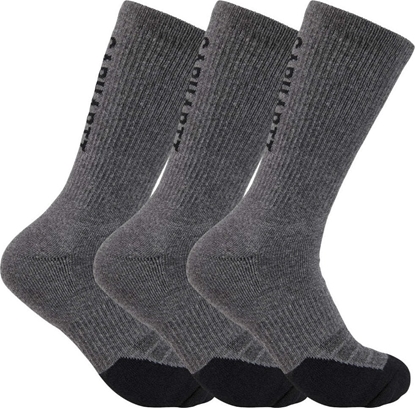 Attēls no Carhartt Skarpety Carhartt Force Midweight Logo Crew Carbon