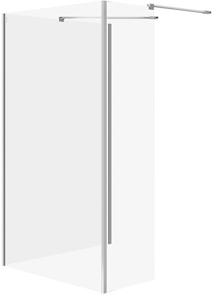 Изображение Cersanit (kabiny walk-in) SET B798: Kabina walk-in MILLE cianka staa chrom 90x100x30x200 (S601-185)