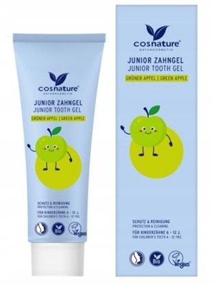 Picture of COSNATURE_Junior Tooth Gel el do zbów wraliwych dla dzieci 6-12 lat Jabko 75ml