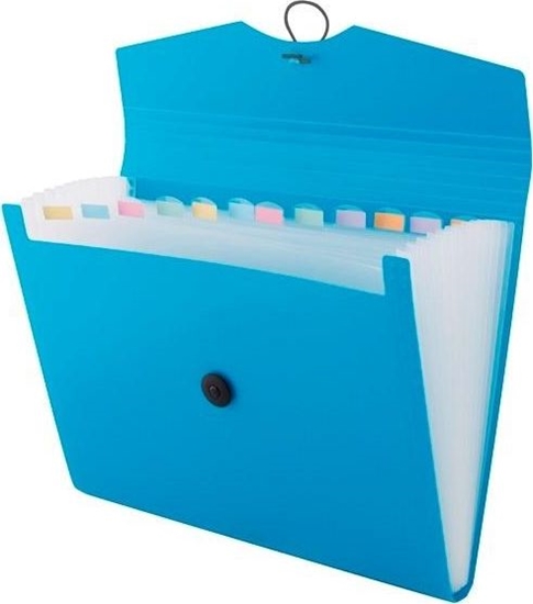 Picture of D.Rect Teczka A4 12 przegródek niebieska D.RECT