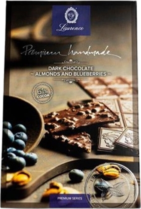 Attēls no Dark chocolate with almonds and blueberries Laurence, 80 g