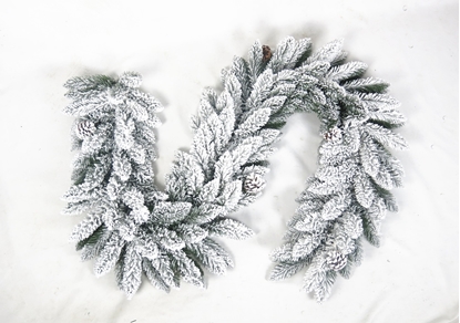 Picture of Dekoracja witeczna CHRISTMAS_TO GARLAND ARTIFICIAL FIR SNOWY HJG65 180CM