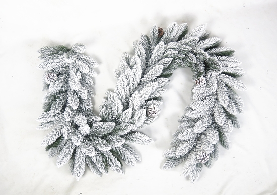 Picture of Dekoracja witeczna CHRISTMAS_TO GARLAND ARTIFICIAL FIR SNOWY HJG65 180CM