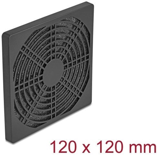 Picture of Delock Fan Grill with Dust Filter 120 x 120 mm black