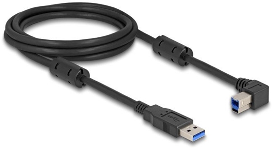 Изображение Delock USB 5 Gbps Cable Type-A male to Type-B male 90° left angled 2 m