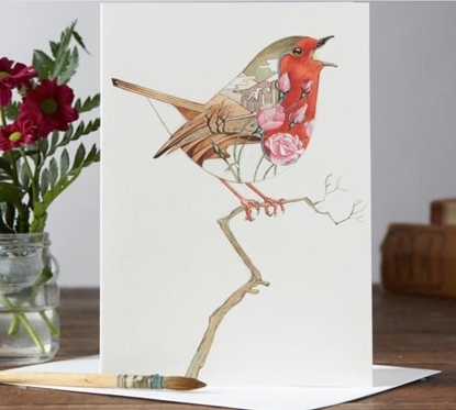 Picture of DM Collection Karnet A014 B6 + koperta piewajcy rudzik