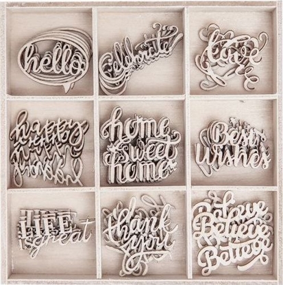 Picture of DP Craft Ksztaty z drewna DPCRAFT Sowa 45szt. Dalprint