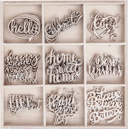 Picture of DP Craft Ksztaty z drewna DPCRAFT Sowa 45szt. Dalprint