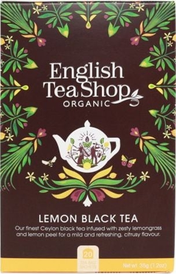 Picture of English Tea Sho Herbata czarna z traw cytrynow (20x1,75) BIO 35 g