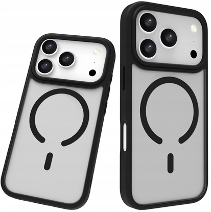Изображение Etui Roobix Dusky MagSafe do iPhone 17 Pro - czarne matowe