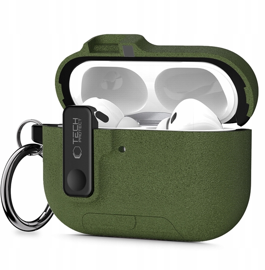 Изображение Etui Tech-Protect Slim Hook do Apple AirPods Pro 3 Olive Green