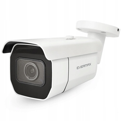 Attēls no EVERMAX EVX-IP5ZB02-IR-Ai-W Kamera IP tubowa biaa 5Mpx 2.7-13.5mm IR 60m AI IP67 mikrofon