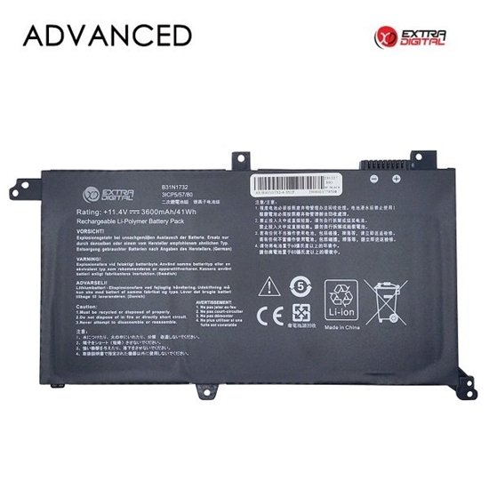 Picture of ExtraDigital B31N1732 Battery for Asus Laptop 3600mAh