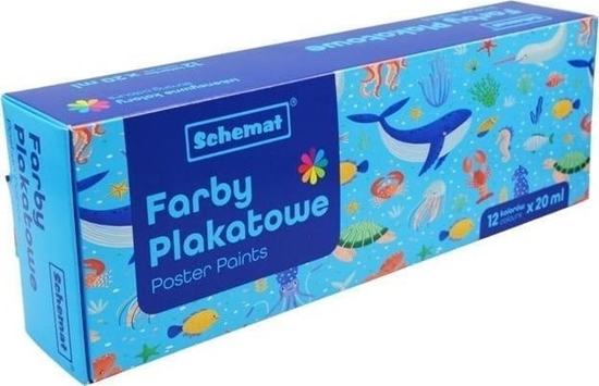 Picture of Farby plakatowe 20ml 12 kolorów