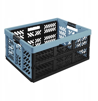 Attēls no Folding box with load capacity up to 50kg Ben 54x37x28cm 45L blue 4052396083989