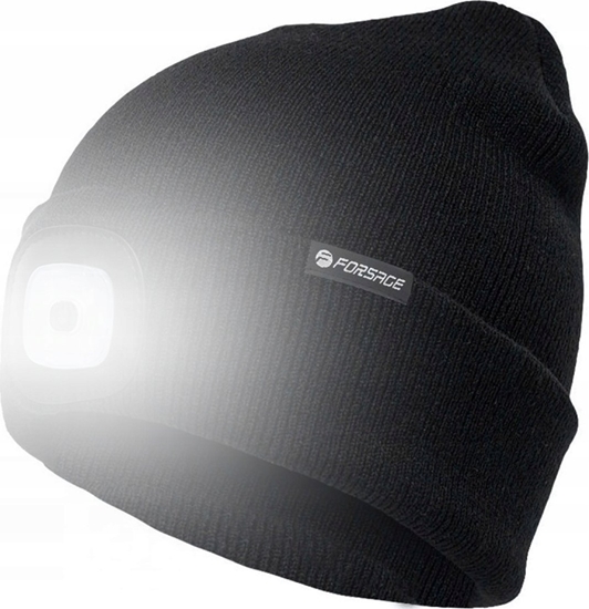 Изображение Forsage Czapka zimowa z latark LED USB