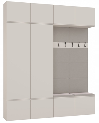 Attēls no Garderoba HAGA IV 2Sz2W KASZMIR 2x Szafa + 2x Wieszak