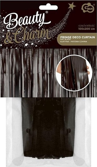 Picture of GoDan Kurtyna B&C matowa czarna 100x200cm