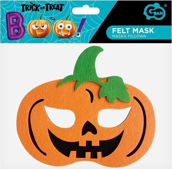 Picture of GoDan Maska filcowa straszna dynia 18x17cm