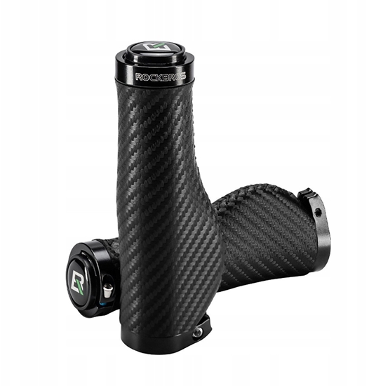 Picture of Gripy rowerowe Rockbros skrcane chwyty ergonomiczne antypolizgowe - czarne