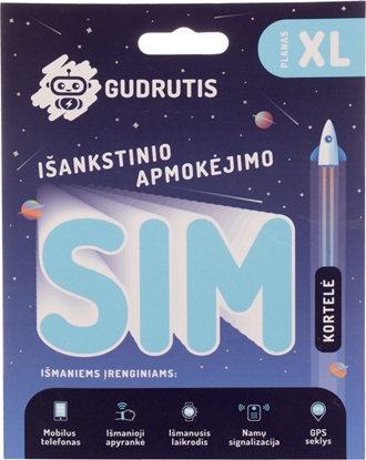 Picture of Gudrutis CARD PREPAYD GUDRUTIS SIMXL