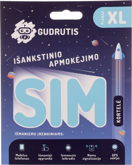 Изображение Gudrutis CARD PREPAYD GUDRUTIS SIMXL