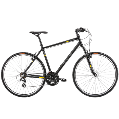 Attēls no Hibrīdvelosipēds Romet Orkan M, melns (M)