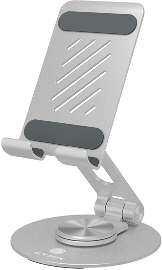 Picture of Podstawka ICY BOX IB-TH201-R Von Smartphone- und Tabletständer Höhenverstellbar und drehbar bis zu 12,9"