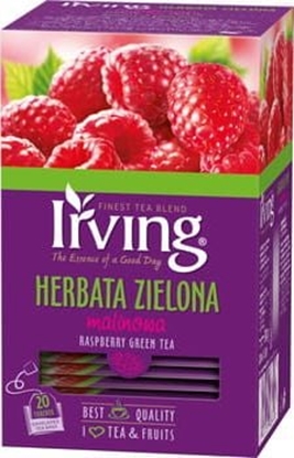 Picture of Irving HERBATA ZIELONA MALINOWA 20 KOP. IRVING(1,5 G X 20 KOPERTEK) 15083702