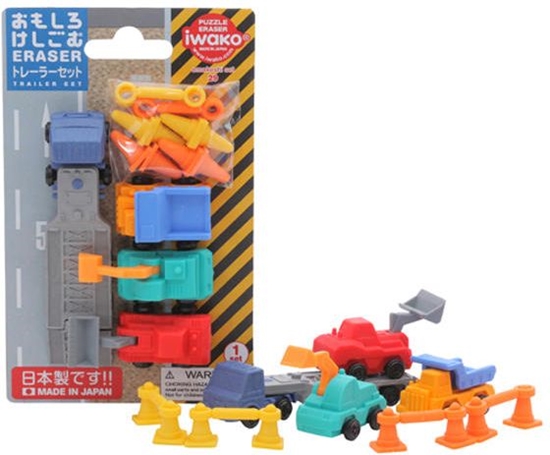 Picture of Iwako Zestaw gumek do cierania - Trailery (258951)