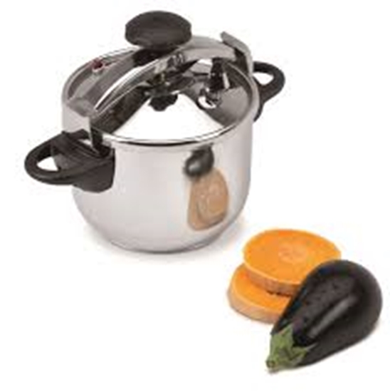 Picture of JATA PRESSURE COOKER CLASSIC STAINLESS STEEL 20CM DIAM. 4L INDUCTION READY OPC4