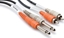 Изображение Kabel Hosa Jack 6.3 mm x2 - RCA (Cinch) x2 2m czarny (CPR-202)
