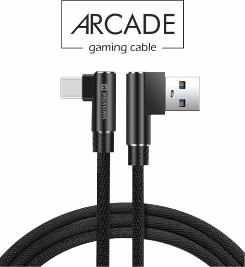 Picture of Kabel USB Swissten USB-C - USB-C 1.2 m Czarny (8595217457010)