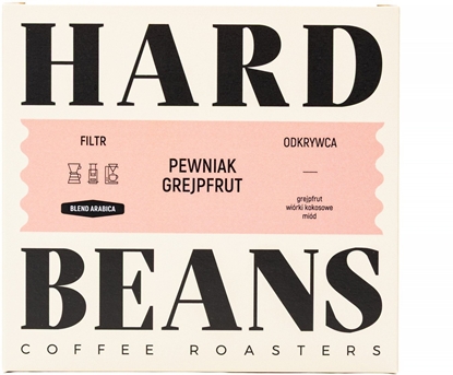 Изображение Kawa ziarnista Hard Beans Pewniak Grejpfrut Filtr 250g