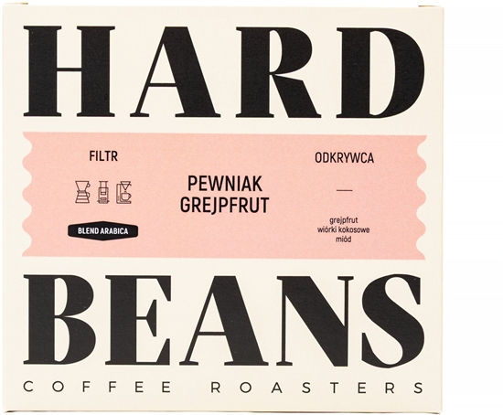 Изображение Kawa ziarnista Hard Beans Pewniak Grejpfrut Filtr 250g