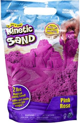 Изображение Kinetic Sand , 2lb. Pink Play Sand, Moldable Sensory Toys for Kids, Resealable Bag, Holiday & Christmas Gifts for Kids Ages 3+