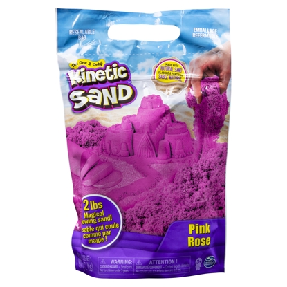 Picture of Kinetic Sand , 2lb. Pink Play Sand, Moldable Sensory Toys for Kids, Resealable Bag, Holiday & Christmas Gifts for Kids Ages 3+