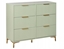 Attēls no Komoda 6 szuflad WALCOTT Jasnozielony