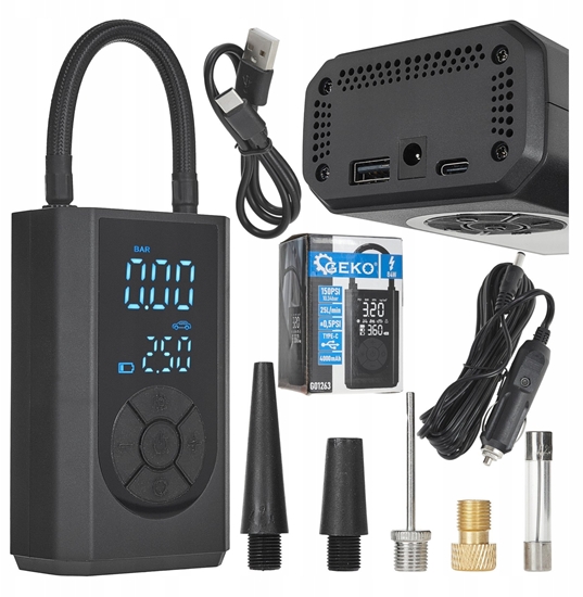 Picture of Kompresor rowerowy/samochodowy 4000mAh 84W (30)