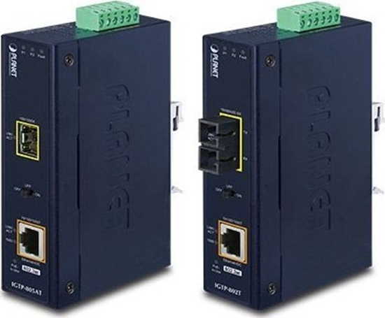 Picture of Konwerter wiatowodowy Planet PLANET IP30 Industrial 10/100/1000BAS konwerter sieciowy 1000 Mbit/s Niebieski