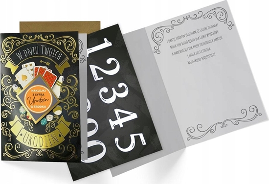 Picture of KUKARTKA Karnet B6 Urodziny (wymienne cyfry)