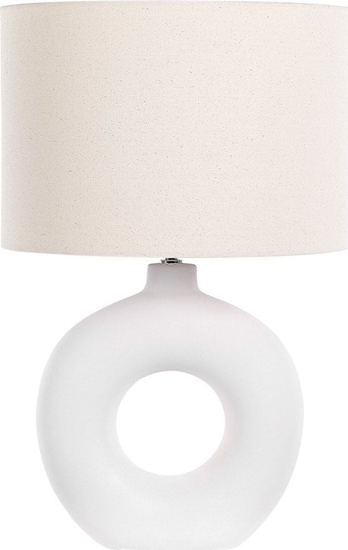 Picture of Lampa stoowa Beliani Lampa stoowa ceramiczna biaa VENTA!