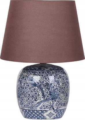 Изображение Lampa stoowa Beliani Lampa stoowa porcelanowa niebiesko-biaa NEIRA