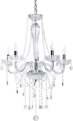 Picture of Lampa wiszca Beliani yrandol krysztaowy srebrny LOCONE