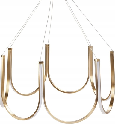 Picture of Lampa wiszca Beliani yrandol metalowy LED zoty PERQUENO