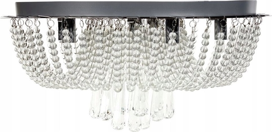 Изображение Lampa wiszca Beliani yrandol metalowy srebrny DORNAS