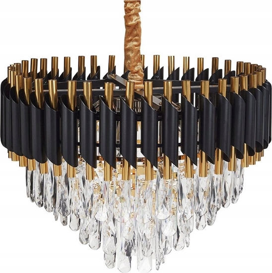 Picture of Lampa wiszca Beliani yrandol z krysztakami zoty ABELLAS