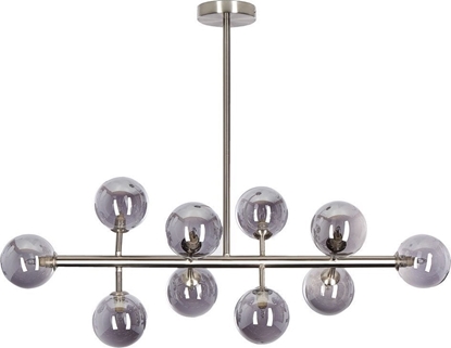 Picture of Lampa wiszca Beliani Lampa wiszca 10-punktowa metalowa srebrna RAMIS